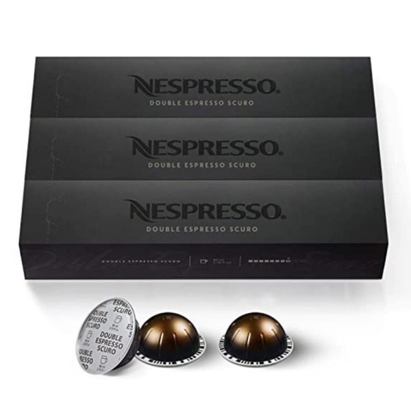 Reseña de Nespresso VertuoLine Double Espresso Scuro: las vainas verdes